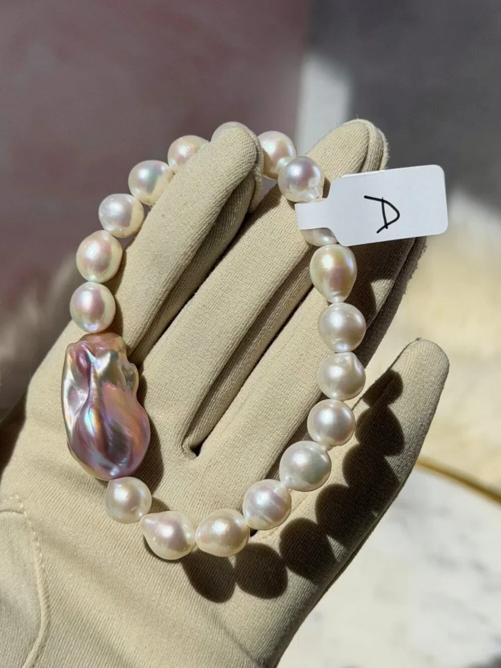 Mermaid Pearl Beaded Bracelet with Freshwater Baroque & Chinese Akoya Pearls